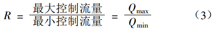 調(diào)節(jié)閥流量系數(shù)與可調(diào)比關(guān)系的研究-公式3